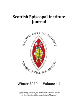 Scottish Episcopal Institute Journal