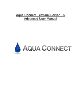 Aqua Connect Terminal Server 3.5 Advanced User Manual