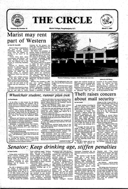 THE CIRCLE V Volume 29, Number 15 Marist College, Poughkeepsie, N.Y