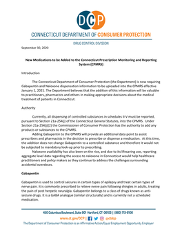 Gabapentin and Naloxone in the CPMRS