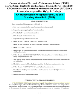 Principles of Transmission Lines