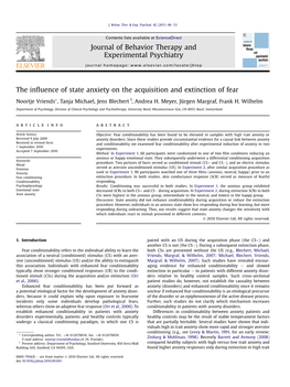 The Influence of State Anxiety on the Acquisition and Extinction of Fear