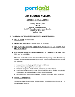 City Council Agenda