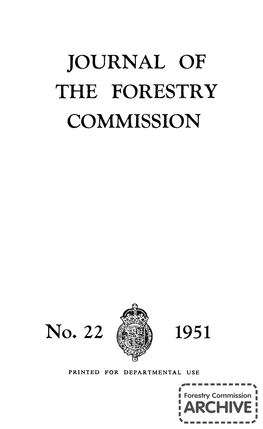 Forestry Commission Journal: No.22