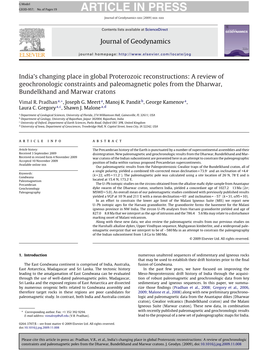 India's Changing Place in Global Proterozoic