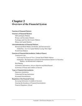 Classifications of Financial Markets