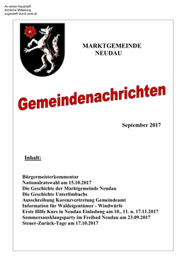 Marktgemeinde Neudau