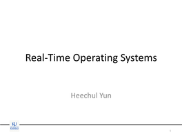 Real-Time Operating Systems