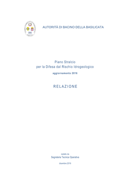 Piano Stralcio Per La Difesa Dal Rischio Idrogeologico