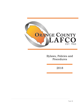 Bylaws, Policies and Procedures 2018