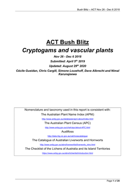 Cryptogams and Vascular Plants