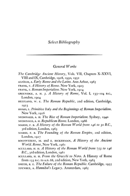 Select Bibliography