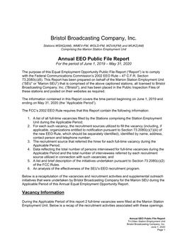 Bristol Broadcasting Company, Inc