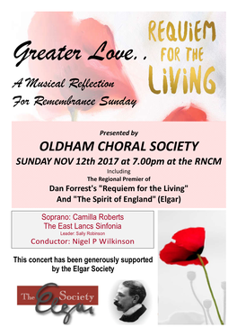 A Musical Reflection for Remembrance Sunday