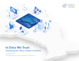 In Data We Trust: Unlocking the Value of Data in Ontario | 2 GLOSSARY