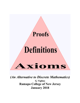 Axioms, Definitions, and Proofs