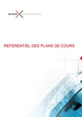 Referentiel Des Plans De Cours