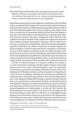 Downloaded from Brill.Com09/30/2021 10:00:42PM Via Free Access 102 Book Reviews Tional Capital to the ‘Big Indonesian Family’ (P