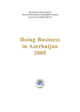 Doing Business in Azerbaijan 2005