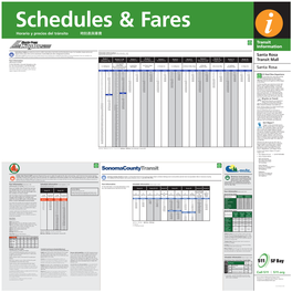 Santa Rosa Transit Mall Marin Transit Customers Receive a $2.00 Credit ($1.00 for Youth/ Descuento En La Tarifa De Los Adultos