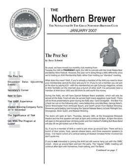 2007 January Newsletter