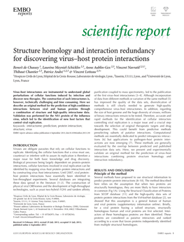 Host Protein Interactions