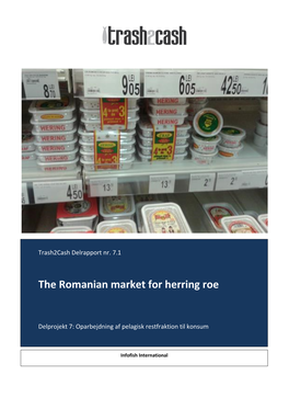 The Romanian Market for Herring Roe