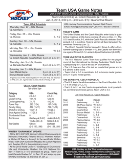 Game Notes-Czech Republic.Indd