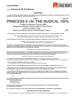 Princess K.I.M. the Musical 100%