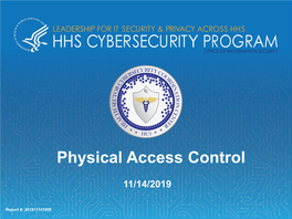 Physical Access Control