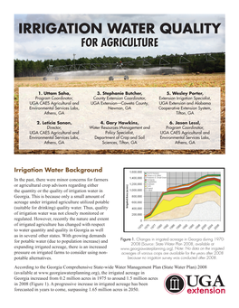 Irrigation Water Quality for Agriculture