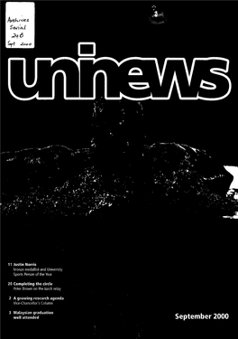 The University of Newcastle Uninews, September, 2000