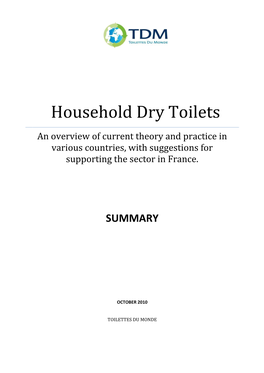 Household Dry Toilets