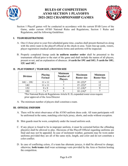 2020 AYSO Section 1 Championship Games