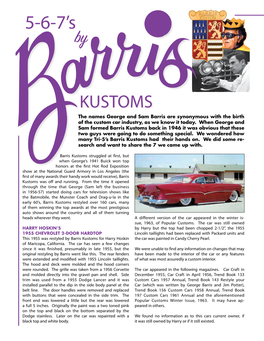 Barris Kustoms Article