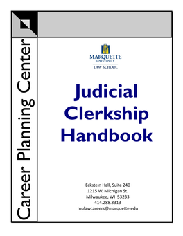 Judicial Clerkship Handbook
