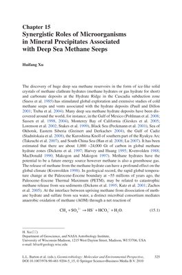 Synergistic Roles of Microorganisms in Mineral Precipitates Associated with Deep Sea Methane Seeps