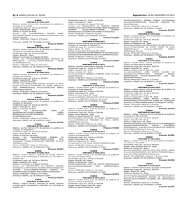 Segunda-Feira, 28 DE DEZEMBRO DE 2015 44 DIÁRIO OFICIAL Nº 33038