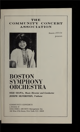 Boston Symphony Orchestra Concert Programs, Season 93, 1973-1974