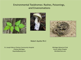 Environmental Emergencies: Envenomations, Poisonings, And