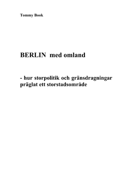 BERLIN Med Omland