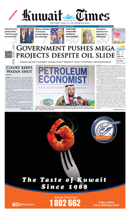 Government Pushes Mega Projects Despite Oil Slide