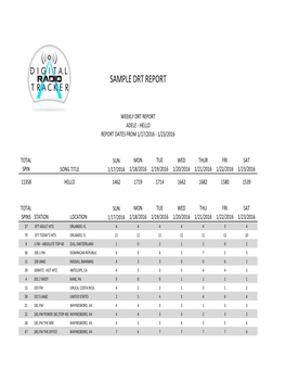 Sample Drt Report