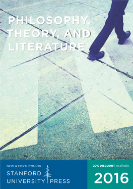 Philosophy, Theory, and Literature