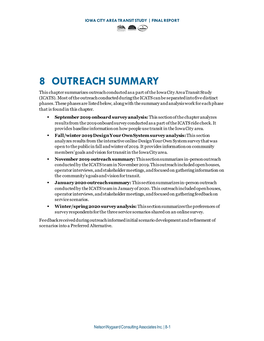 08: Outreach Summary