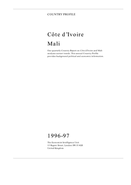 Côte D'ivoire Mali 1996-97