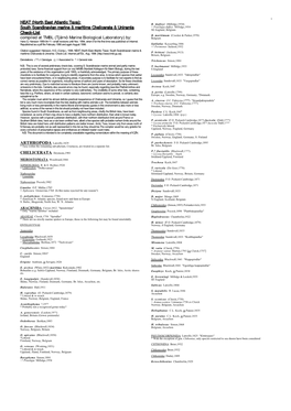 NEAT (North East Atlantic Taxa): South Scandinavian Marine & P