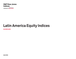 Latin America Equity Indices SCORECARD
