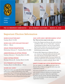 Important Election Information