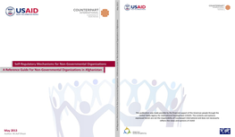 Non-Governmental Organizations Self-Regulatory Mechanisms: a Reference Guide for Non-Governmental Organizations in Afghanistan